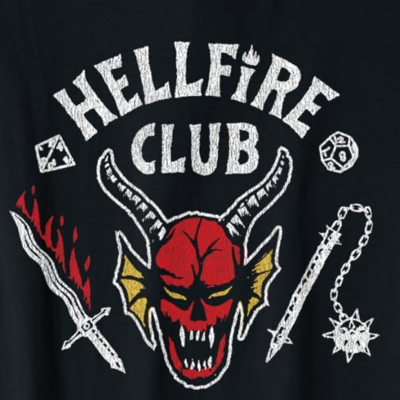 STRANGER THINGS HELLFIRE CLUB MENS T-SHIRT SHORT SLEEVE UNISEX SIZE 3XL NETFLIX - Picture 2 of 3